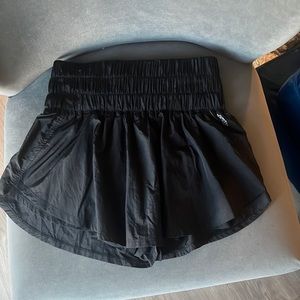 Free People Movement Exercise Skort  in Black- High Waist with Pocket
